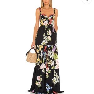 Agua Bendita Dunna Moss Dress - Black